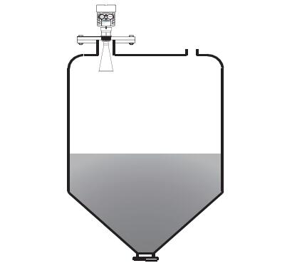 萬向喇叭雷達物位計安裝圖